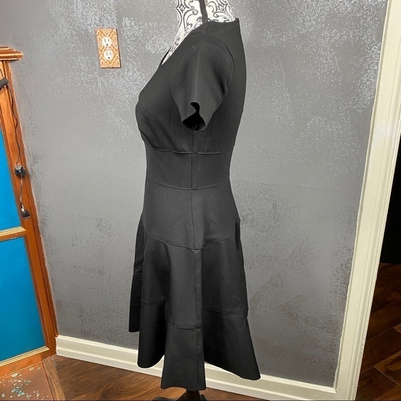 Three Dots Women's A-line Ponte S/S Seamed Dress - Picture 7 of 12